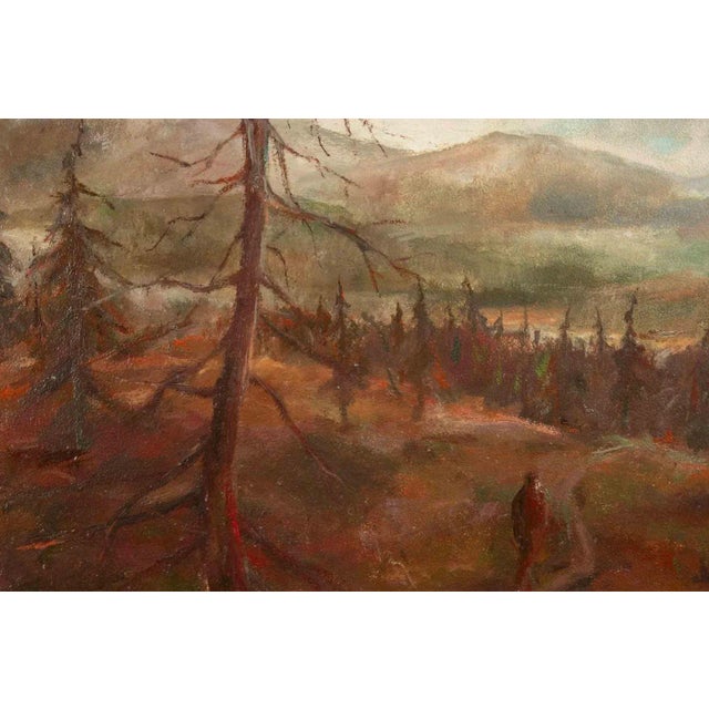 Oil on Canvas realized by Miloslava Vrbova (1909-1991) in the mid-20th century. Good condition. This piece is attributed...