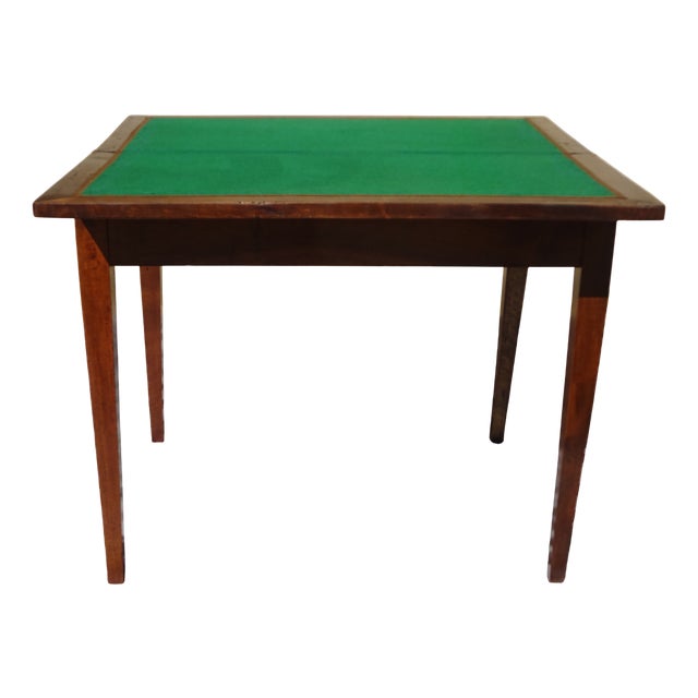 Antique Game Table in Walnut, 1800s For Sale