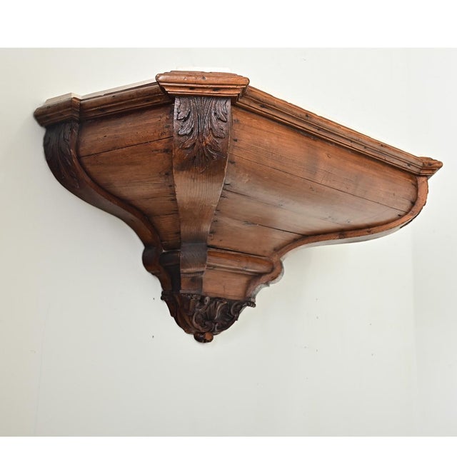 Portuguese Pair of 18th Century Pine Altar Consoles For Sale - Image 16 of 16