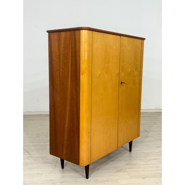 Vintage Linen Cabinet in Birch For Sale - Image 10 of 10