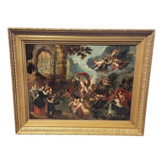Mythological Scene, 1800s, Oil on Canvas, Framed For Sale