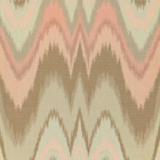 Schumacher X Mary Mcdonald Bargello Fabric in Blush Conch For Sale