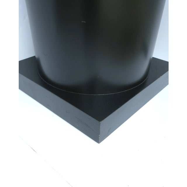 Black Pedestal Column Pillar Stand Modern Style Postmodern Period, 1980s For Sale - Image 10 of 11