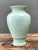 Vintage Celadon Floral Relief Ceramic Vase For Sale - Image 10 of 12