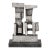 Brutalist Modernist Geometric Sculpture in Caste Stainless Signed Paul Mount For Sale