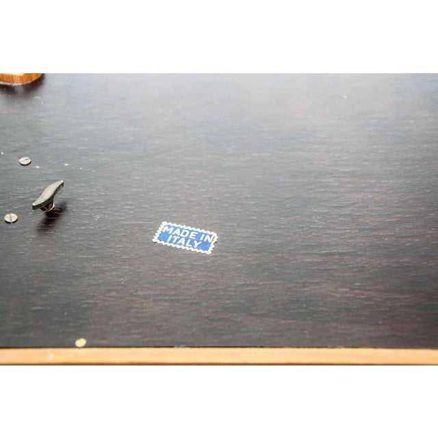 Jewelry Wooden Music Box Made in Italy With Flowers Inlaid Burl Wood Top For Sale - Image 9 of 12