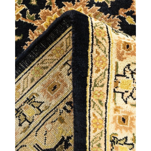 Mogul, One-of-a-Kind Hand-Knotted Area Rug in Black, 6' 1" x 9' 1" For Sale In New York - Image 6 of 8