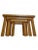 Vintage Brutalist Oak Nesting Tables, 1970s, Set of 3 For Sale - Image 6 of 8