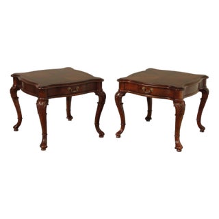Century Georgian Style Furniture Pair Of End Tables For Sale