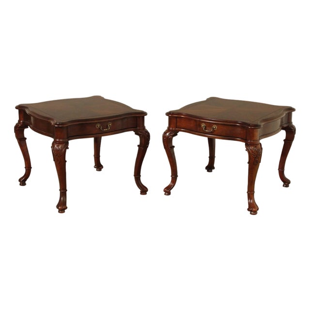 Century Georgian Style Furniture Pair Of End Tables For Sale