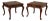 Century Georgian Style Furniture Pair Of End Tables For Sale