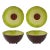 Bordallo Pinheiro Tropical Fruits Avocado Bowls 17 oz., Set of 4 For Sale