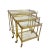 French Neoclassical Style Nesting Bar Carts With Glass Shelves, Maison Bagues For Sale