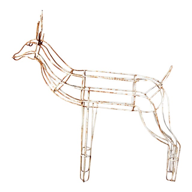 Mid Century Metal Reindeer For Sale