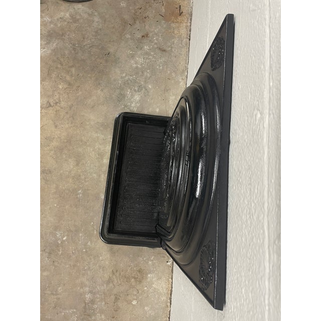 19th Century Complete 24" Antique Cast Iron Fireplace – Ornate Victorian Set From New Orleans For Sale - Image 9 of 15