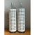 Vintage Lattice Ceramic and Chrome Lamps - Pair For Sale In West Palm - Image 6 of 12