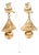 Vintage Napier Gold Filled Clip on Dangle Earrings With Cage Design, 1950's For Sale
