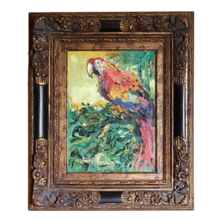 Oil Painting Parrot Impasto For Sale