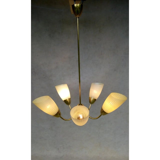 Mid-Century Modern Aluminum Chandelier, 1960s For Sale - Image 10 of 18