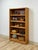 Vintage MCM Light Oak Bookshelf, Five Shelf With Rounded Edges, Rustic Bookcase For Sale - Image 9 of 13
