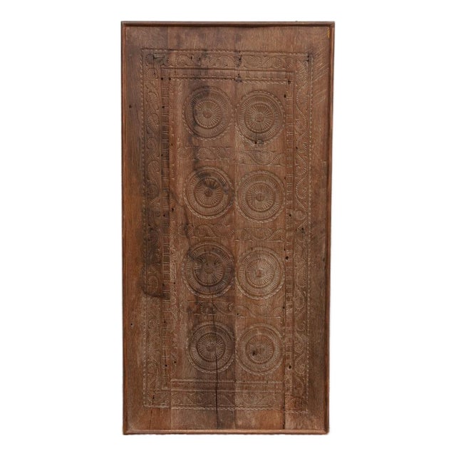 Antique Chatera Finely Carved Door Wall Panel For Sale