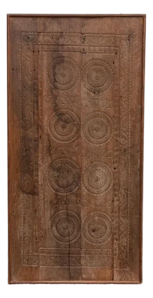 Antique Chatera Finely Carved Door Wall Panel