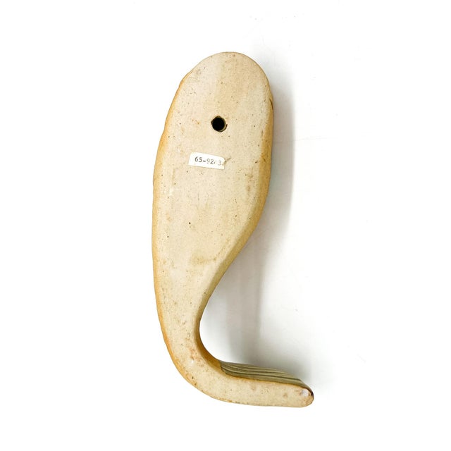 Terra Cotta Mid-Century Pottery Fish Wall Pocket Figurine – Asian Folk Art / Japandi / Coastal For Sale - Image 8 of 12