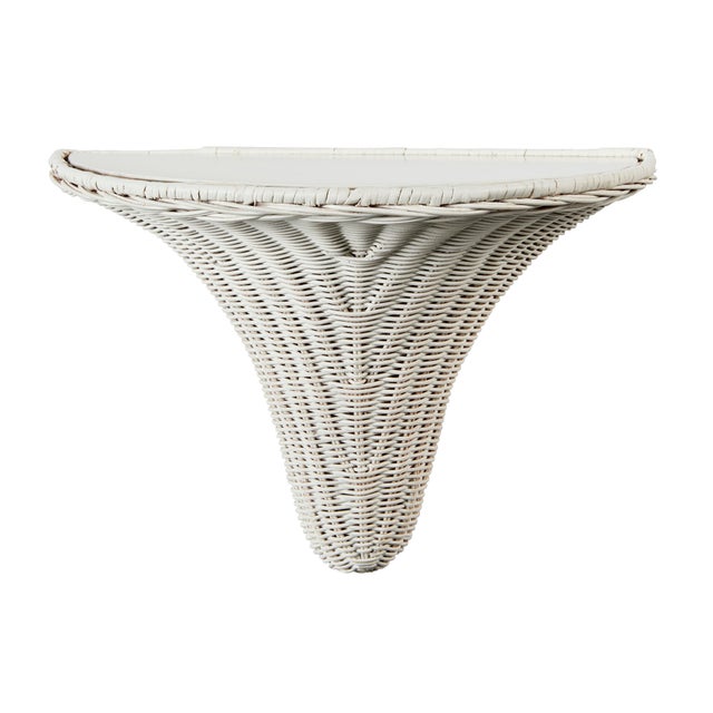 Chelsea House Inc Amanda Lindroth Baytree Wicker Bracket in White For Sale - Image 4 of 4