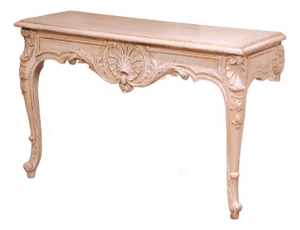 Early 20th Century French Louis XV Painted Oak Wall Console Table