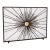 Gold Rubbed Black Sunburst Fireplace Screen For Sale