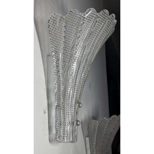 Murano Glass Wall Lamp from Barovier & Toso, 1950s For Sale - Image 4 of 5