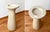 1970s Postmodern Angelo Mangiarotti Cream Off White Marble Dining Table, Pedestal Base For Sale - Image 5 of 14