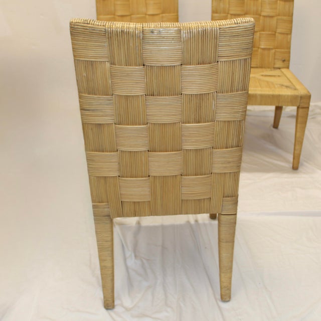 Modern 1980s Set of 4 Donghia Block Island Chairs | for Restoration For Sale - Image 3 of 7