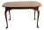 Queen Anne Style Oval Cherry Extension Dining Table With Two Leaves For Sale