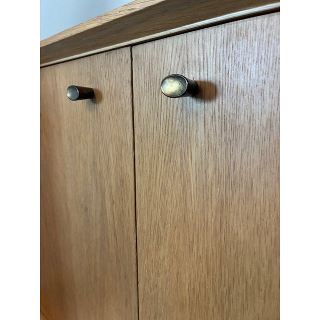 Mid 20th Century Small Light Oak Cabinet, France For Sale - Image 4 of 18