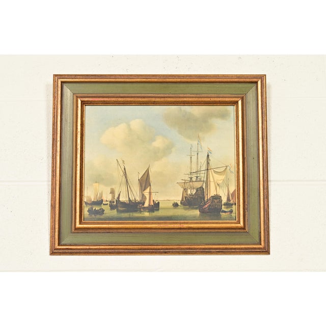 William Van De Velde "Ships in the Roads" Framed Print For Sale - Image 13 of 13
