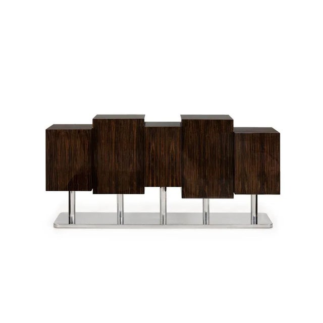 The special tree sideboard by insidherland dimensions: d 53 x w 200 x h 95 cm. Materials: wooden structure: ebony...