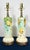 1939 Loevsky & Loevsky Hand-Painted Floral Cylinder Lamps - a Pair For Sale - Image 10 of 12