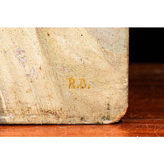 Tyrolean Man With Beard Smoking Pipe Antique Oil Portrait Painting For Sale - Image 11 of 12