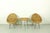 Vintage Italian Rattan Basket Chairs and Bistro Table Set, 1960s, Set of 3 For Sale - Image 14 of 18