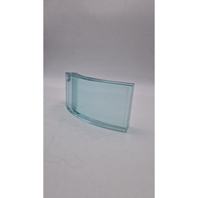 Vintage Photo Frame in Curved and Cut Glass from Fontana Arte, 1960s, in Very Good conditions. Designed 1960 to 1969 I...