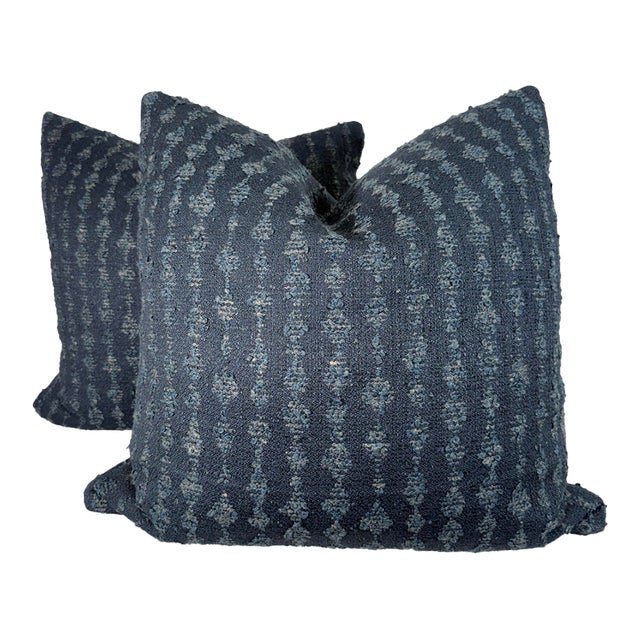 Lee Jofa "Serai" in Midnight 22" Pillows-a Pair For Sale