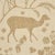 Art Deco Sample - Schumacher Arbor Forest Fabric in Champagne For Sale - Image 3 of 4