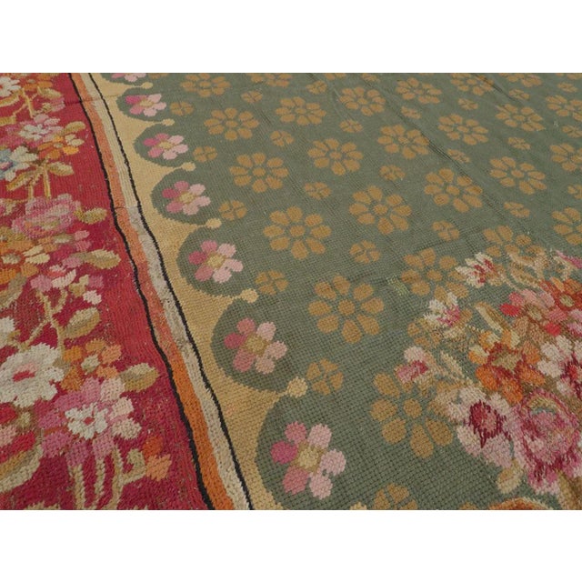 Early 20th Century Galerie Shabab Collection Early 20th Century English Needlepoint Rug For Sale - Image 5 of 10