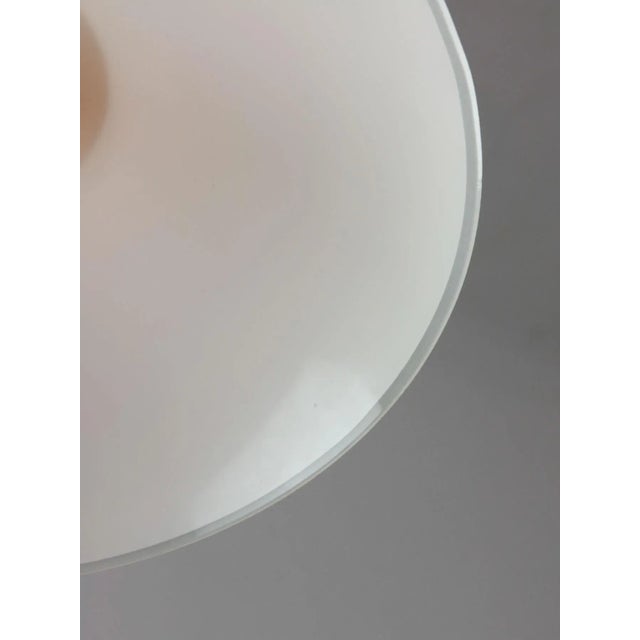 Mid-Century Italian Saucer Glass and Brass Pendant Lamp For Sale - Image 10 of 18