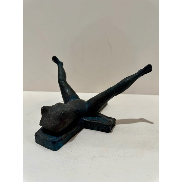 1960s Larry Mohr Bronze Erotic Nude Sculpture Signed From Artist Estate For Sale - Image 4 of 9