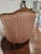 Wood Vintage Meyer Gunther Martini French-Style Bergère Chair in Blush Stripe For Sale - Image 7 of 10