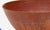 Gertrud and Otto Natzler Bowl Earthenware With Flame Red Mat Glaze 1945 For Sale - Image 4 of 7