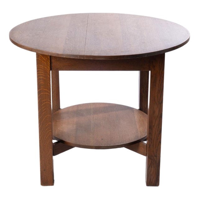 Early 20th Century Mission Oak Table For Sale