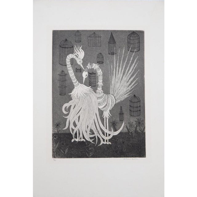 Anne Parisot-Baille, Parade nuptiale, Etching For Sale - Image 7 of 7